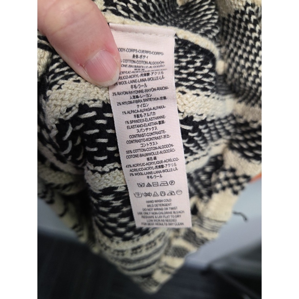 Free People Sweater Dress Sz Medium Patchwork Boho Hippie Bell Sleeve‎ - Picture 11 of 14